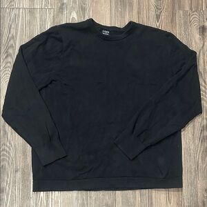 J. Crew Men's Black Crewneck Sweater